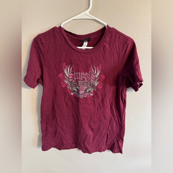 🔴Harley-Davidson Maroon Graphic T-Shirt - Picture 1 of 3